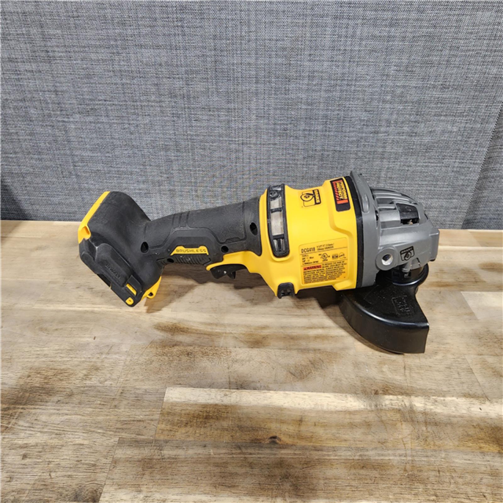 HOUSTON LOCATION - AS-IS DEWALT 60V MAX Cordless Brushless 4.5 in. to 6 in. Small Angle Grinder with Kickback Brake (Tool Only)