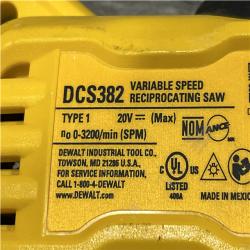AS-IS DEWALT 20V MAX Cordless Brushless Reciprocating Saw (Tool Only)