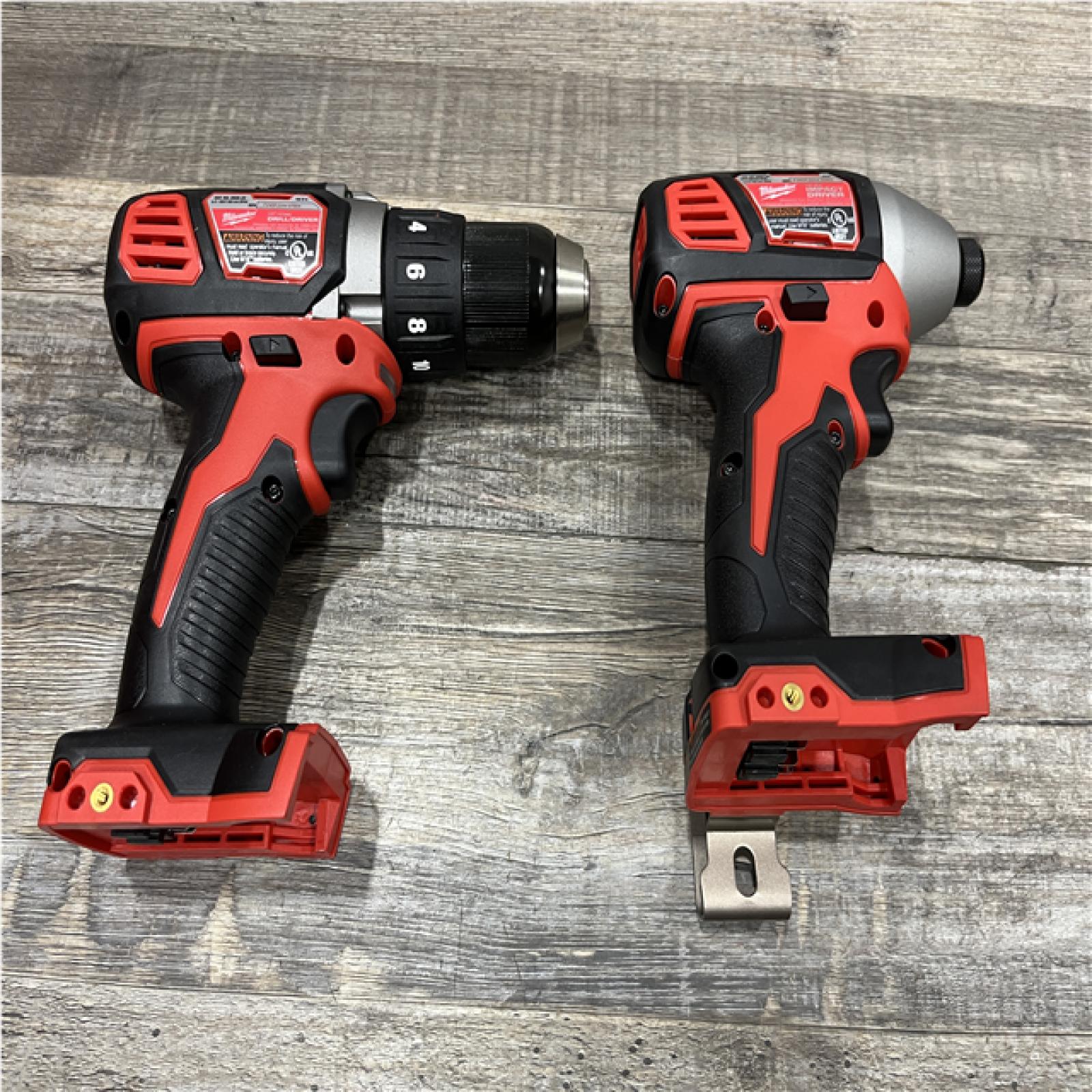 AS-IS Milwaukee 18V Lithium-Ion Cordless Drill Driver/Impact Driver Combo Kit