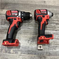 AS-IS Milwaukee 18V Lithium-Ion Cordless Drill Driver/Impact Driver Combo Kit