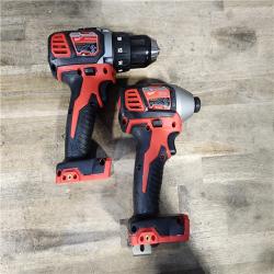 HOUSTON LOCATION - AS-IS Milwaukee M18 Brushed Cordless (2-Tool) Drill/Driver and Impact Driver Kit