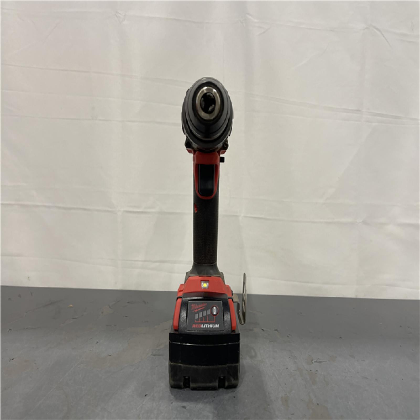 AS-IS - Milwaukee M18 FUEL 18-Volt Lithium-Ion Brushless Cordless 1/2 in. Hammer Drill/Driver Kit