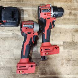 HOUSTON LOCATION - AS - IS Milwaukee 18-Volt Lithium-Ion Brushless Cordless Compact Hammer Drill/Impact Combo Kit