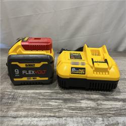 AS-IS DEWALT 20V/60V MAX FLEXVOLT Lithium-Ion 9.0Ah Battery and Charger Starter Kit