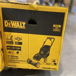 DALLAS LOCATION - DEWALT 21 in. 150cc Briggs and Stratton 625ex Engine Rear Wheel Drive 2-in-1 Gas Self Propelled Walk Behind Lawn Mower