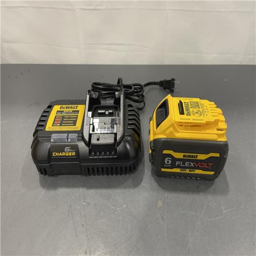 AS-IS - DEWALT FLEXVOLT 20V/60V MAX Lithium-Ion 6.0Ah Battery Pack with 6 Amp Output Charger