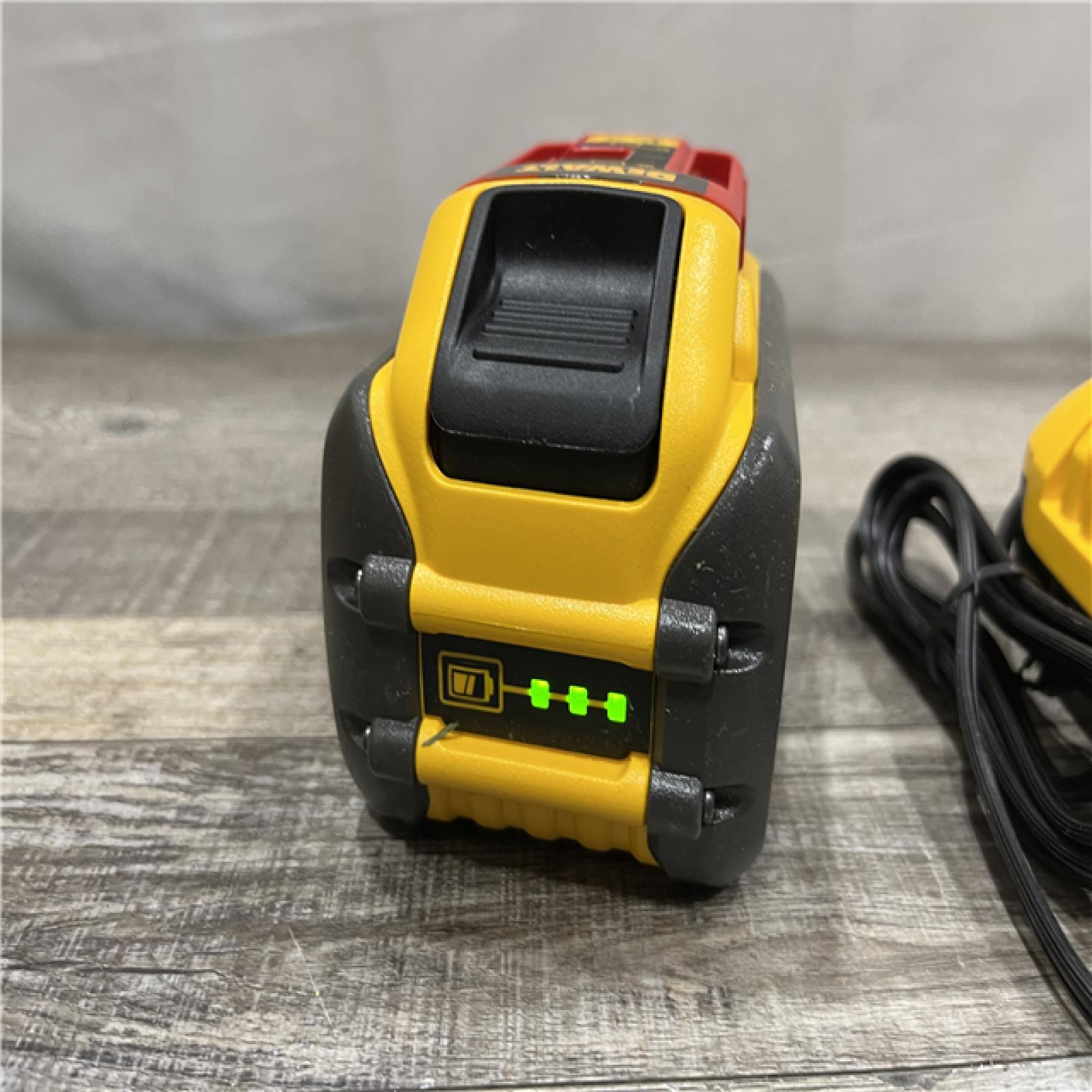AS-IS DEWALT 20V/60V MAX FLEXVOLT Lithium-Ion 9.0Ah Battery and Charger Starter Kit