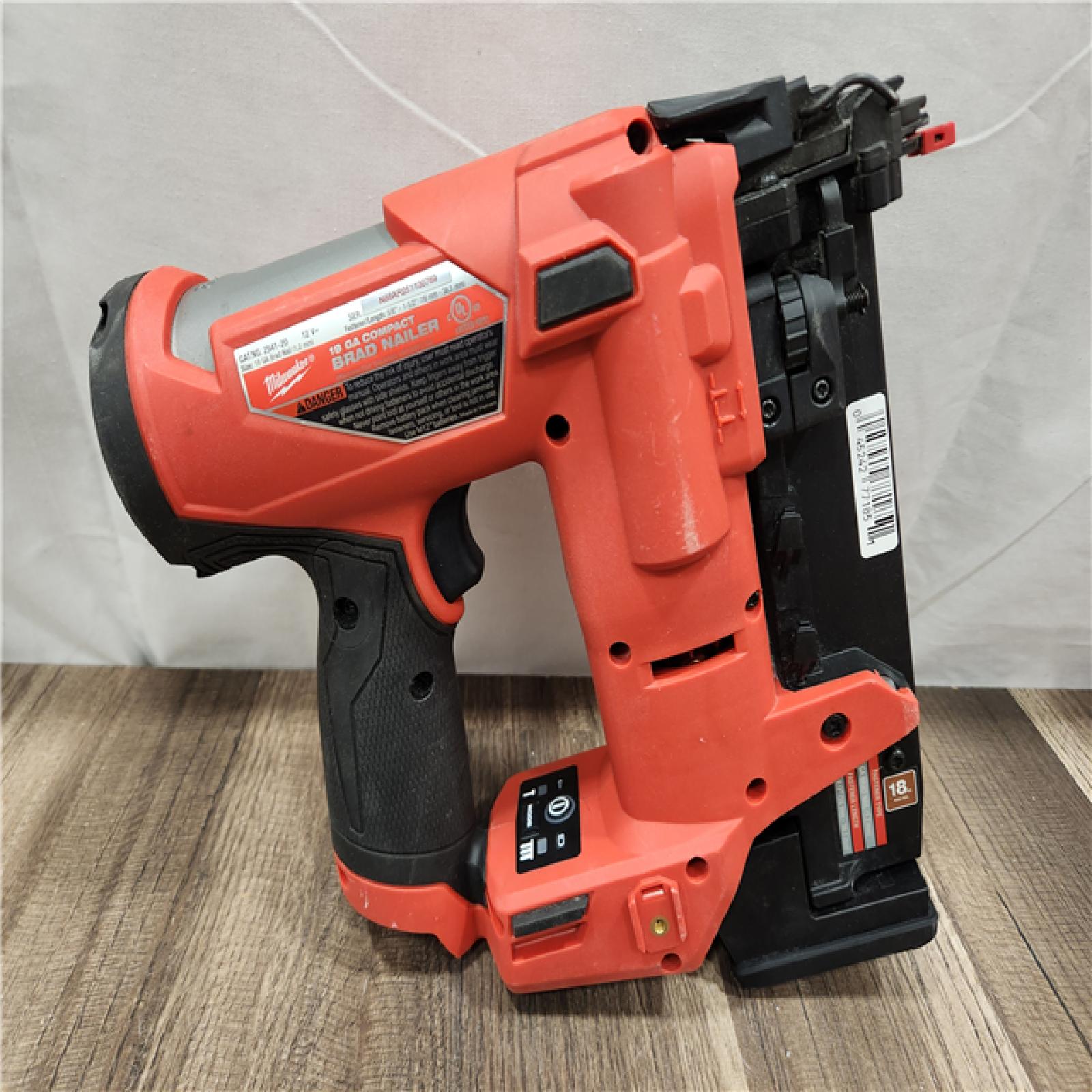 AS-IS- Milwaukee M12 FUEL 18 Gauge Compact Brad Nailer (Tool-Only)