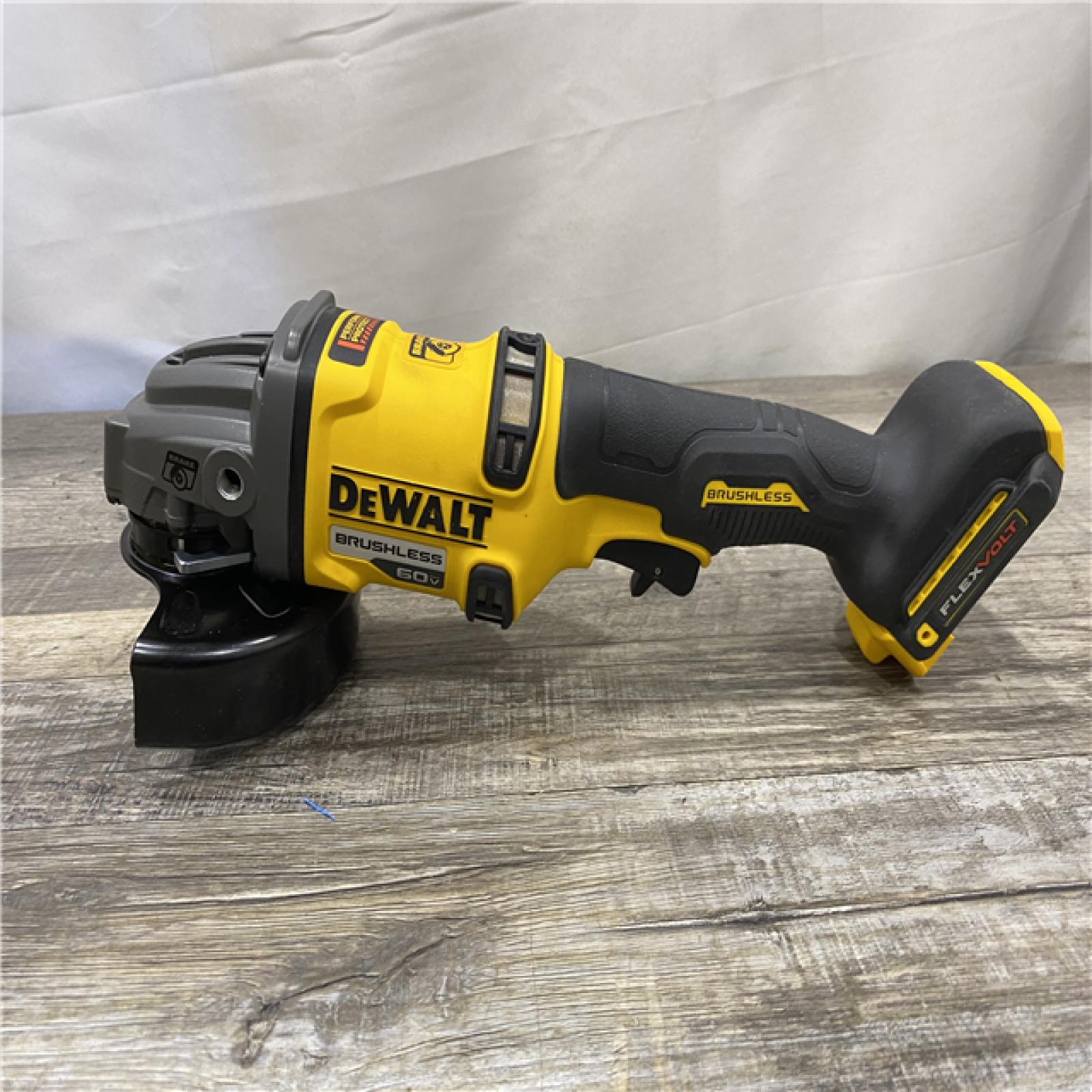 AS-IS DEWALT 60V MAX Cordless Brushless 4.5 in. to 6 in. Small Angle Grinder with Kickback Brake (Tool Only)