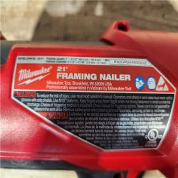 HOUSTON LOCATION - AS - IS Milwaukee FUEL 3-1/2 in. 18-Volt 21-Degree Lithium-Ion Brushless Cordless Framing Nailer (Tool-Only)