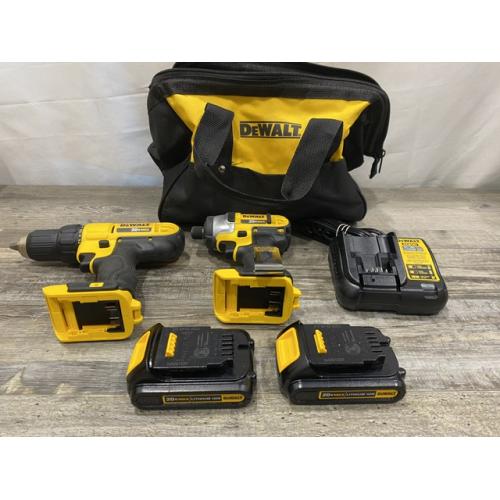 AS-IS DEWALT 20V MAX Cordless Drill/Impact 2 Tool Combo Kit