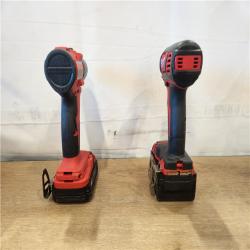 AS-IS- M18 18-Volt Lithium-Ion Brushless Cordless Compact Hammer Drill/Impact Combo Kit (2-Tool) with (2) Batteries  Bag