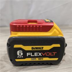 AS-IS DEWALT FLEXVOLT 20V/60V MAX Lithium-Ion 6.0Ah Battery Pack with 6 Amp Output Charger