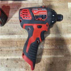 HOUSTON LOCATION - AS - IS Milwaukee 12V Lithium-Ion Cordless 1/4 in. Hex Screwdriver Kit