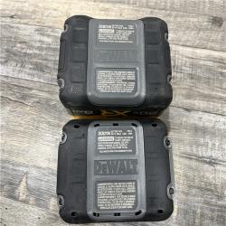 AS-IS DEWALT 20V XR Lithium-Ion Starter Pack with 8.0 Ah and 4.0 Ah Battery Packs and Charger
