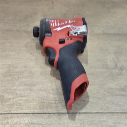 AS-IS Milwaukee FUEL 12V Lithium-Ion Brushless Cordless 1/4 in. Hex Impact Driver (Tool-Only)