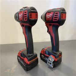 AS-IS - Milwaukee 18V Cordless Brushed 2-Tool Drill/Driver and Impact Driver Kit