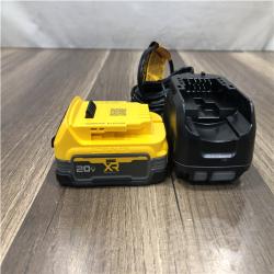 AS-IS DEWALT 20V MAX XR POWERSTACK Lithium-Ion Battery Starter Kit with 1.7Ah Battery and Charger