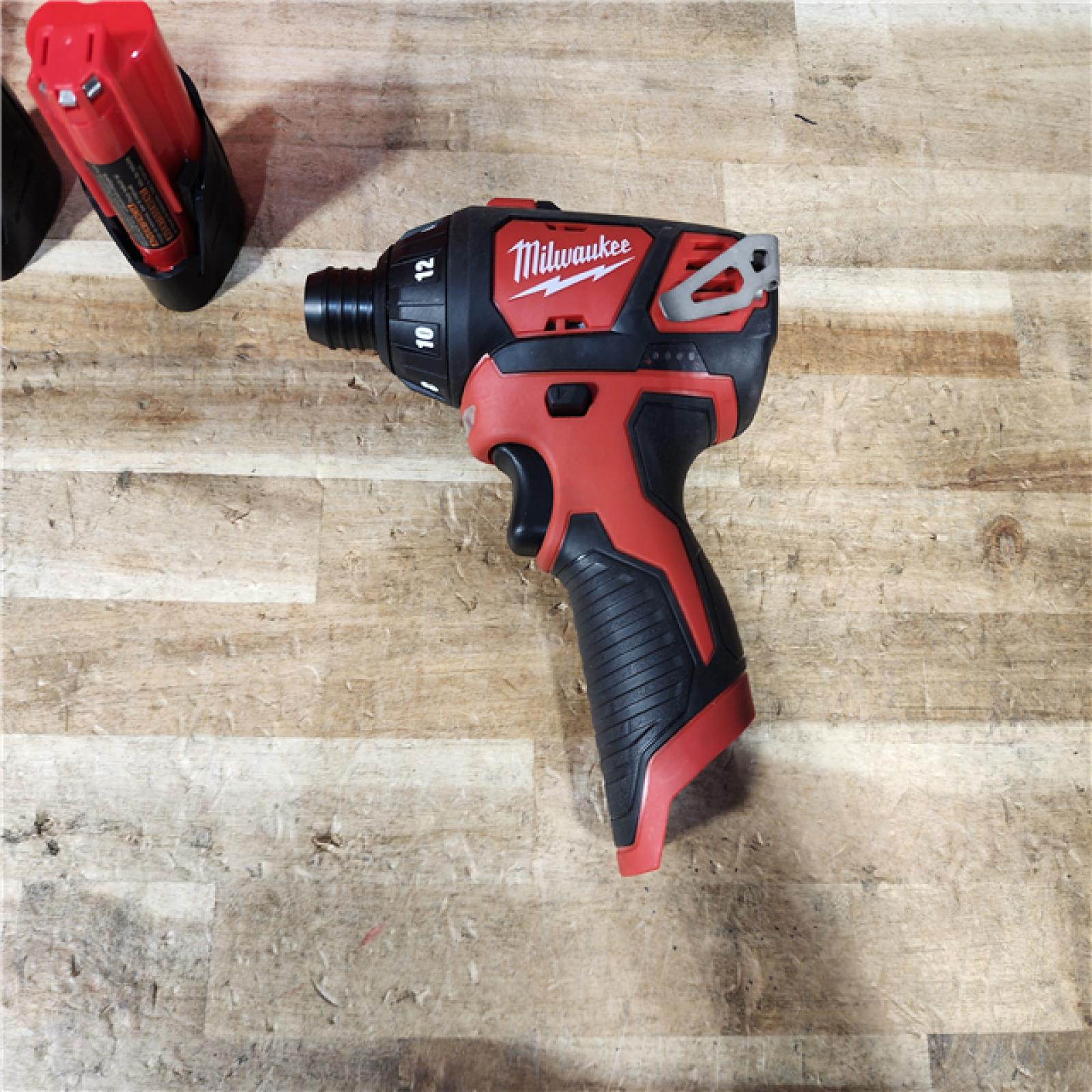 HOUSTON LOCATION - AS - IS Milwaukee 12V Lithium-Ion Cordless 1/4 in. Hex Screwdriver Kit