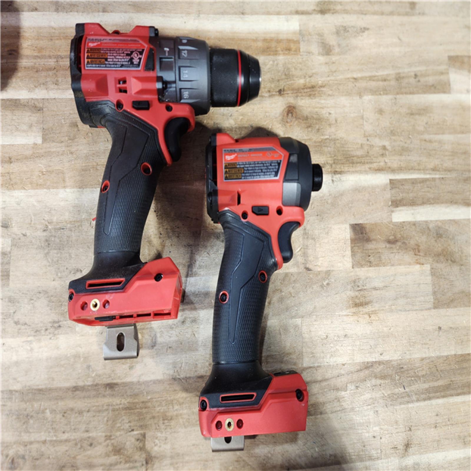 HOUSTON LOCATION - AS-IS Milwaukee FUEL 18V Lithium-Ion Brushless Cordless Hammer Drill and Impact Driver Combo Kit
