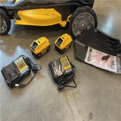 AS-IS - DeWalt 2x20V MAX 21 in. Cordless Battery Powered Self Propelled Lawn Mower Kit
