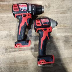 HOUSTON LOCATION - AS-IS Milwaukee M18 Brushed Cordless (2-Tool) Drill/Driver and Impact Driver Kit