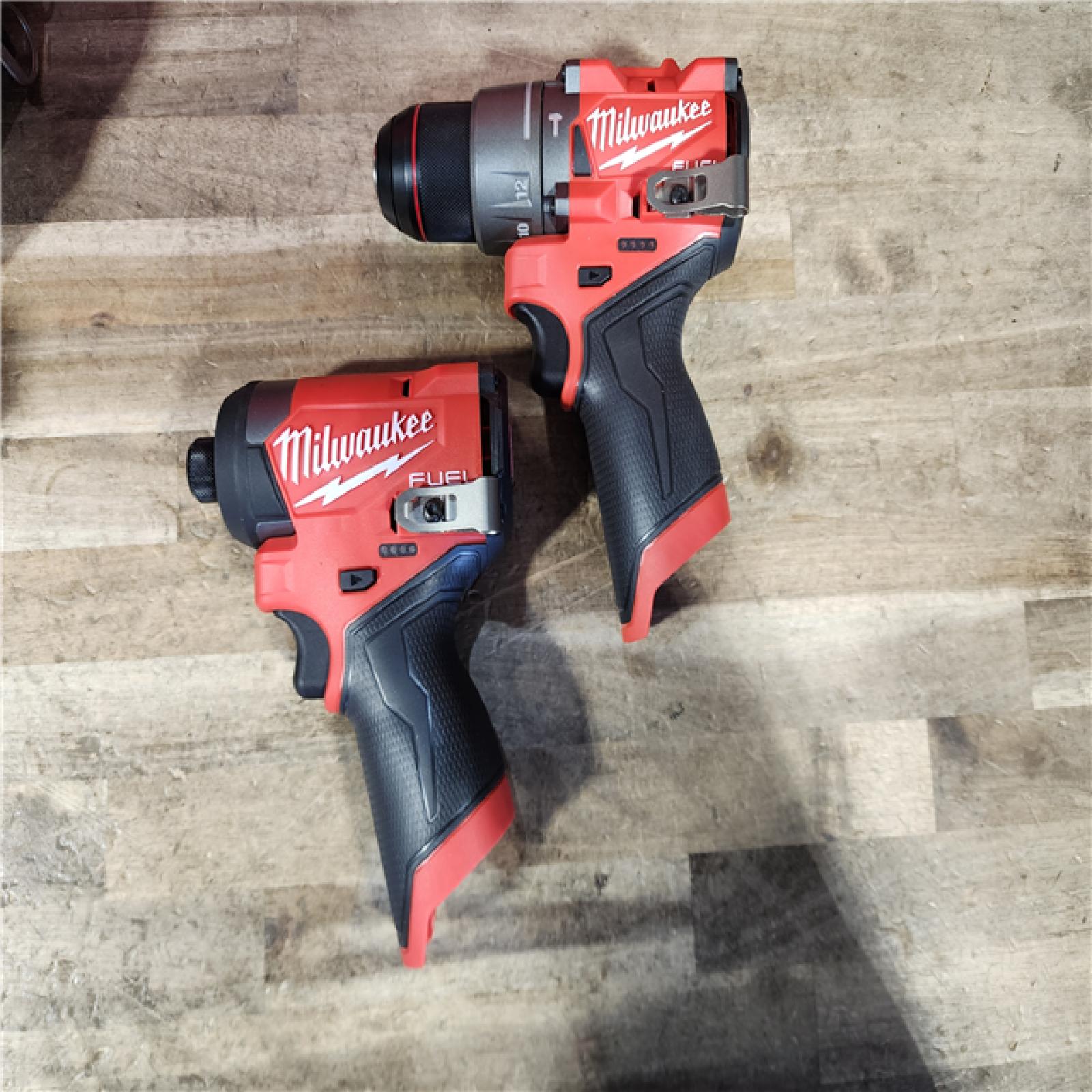 HOUSTON LOCATION - AS-IS (APPEARS LIKE NEW) Milwaukee FUEL 12-Volt Lithium-Ion Brushless Cordless Hammer Drill and Impact Driver Combo Kit