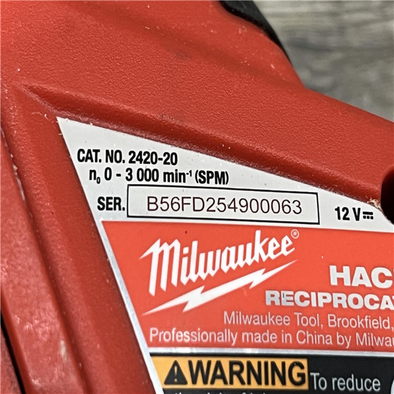 AS-IS Milwaukee 12V Lithium-Ion HACKZALL Cordless Reciprocating Saw Kit