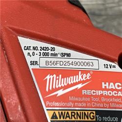 AS-IS Milwaukee 12V Lithium-Ion HACKZALL Cordless Reciprocating Saw Kit