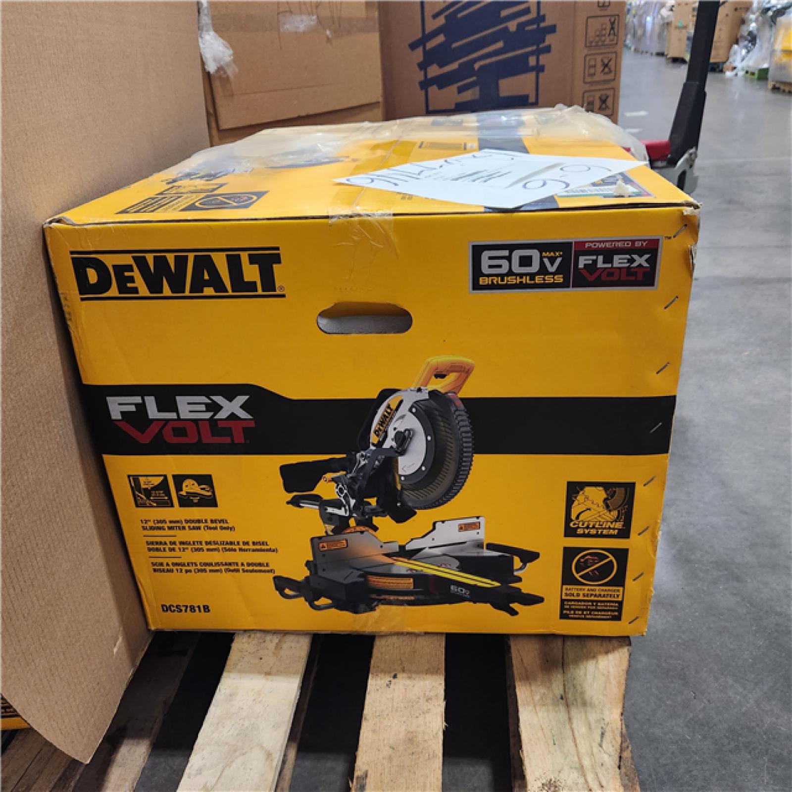 NEW-DEWALT 60V Lithium-Ion 12 in. Cordless Sliding Miter Saw (Tool Only)