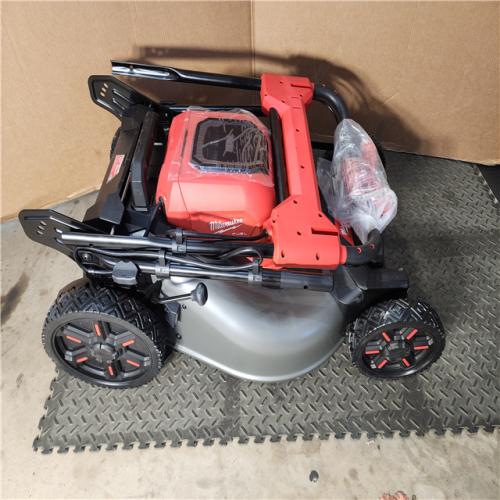 HOUSTON LOCATION - AS-IS M18 FUEL Brushless Cordless 21 in. Walk Behind Dual Battery Self-Propelled Mower W/(2) 12.0Ah Battery and Rapid Charger