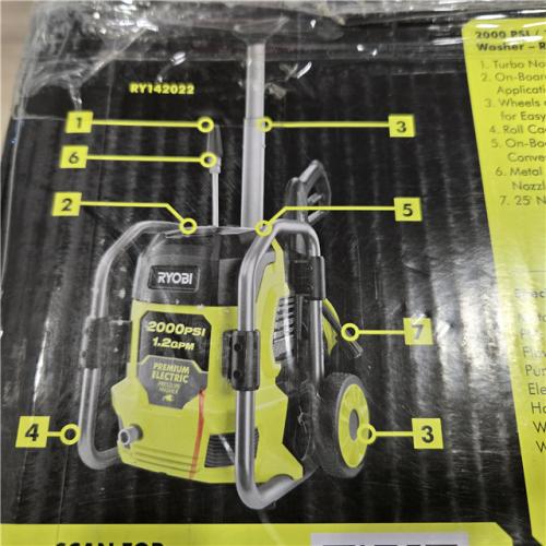 AS-IS RYOBI  2000 PSI 1.2 GPM Cold Water Corded Electric Pressure Washer