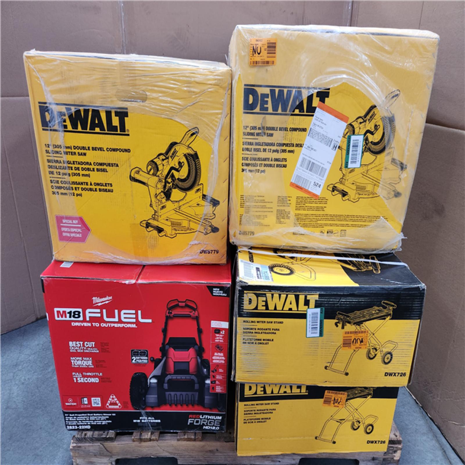 California NEW DeWalt & Milwaukee Tool Pallet