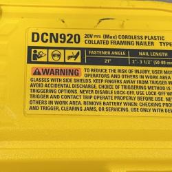 AS-IS DEWALT 20-Volt 21° Cordless Framing Nailer (Tool-Only)