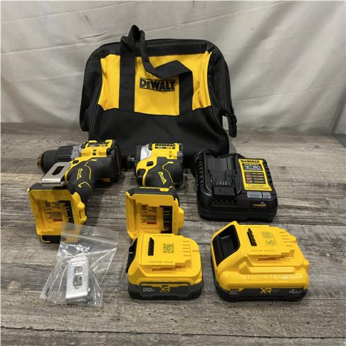 AS-IS DEWALT 20V XR Lithium-Ion Cordless 2-Tool Combo Kit