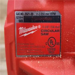 HOUSTON LOCATION - AS - IS M12 MILWAUKEE CIRCULAR SAW (Tool-Only)