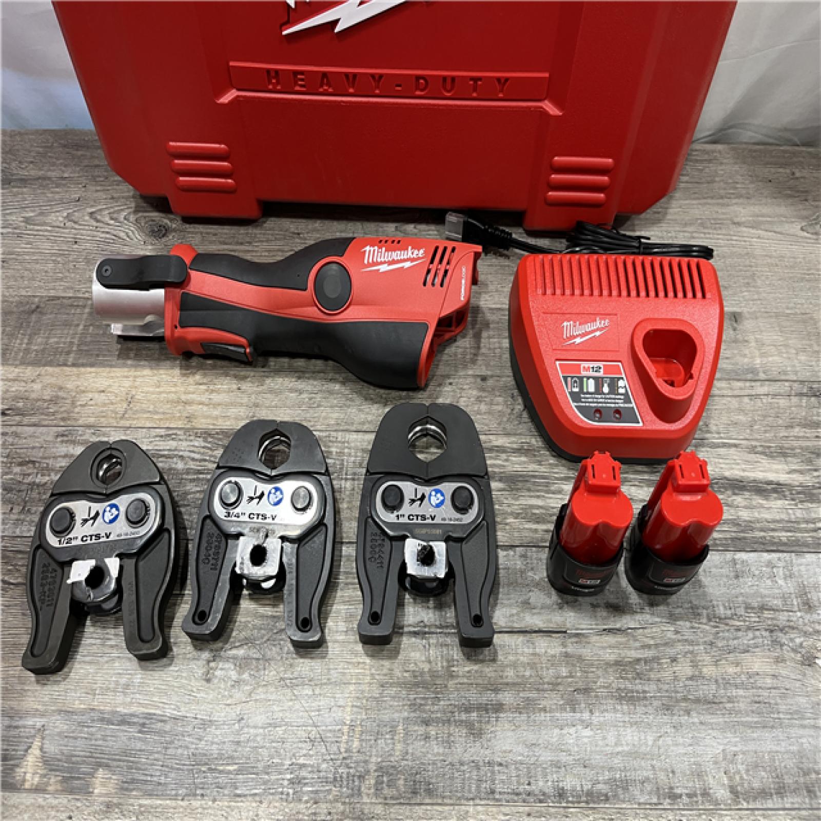 AS-IS Milwaukee 12-Volt Lithium-Ion Force Logic Cordless Press Tool Kit