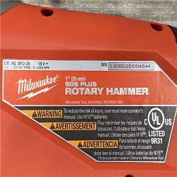 AS-IS Milwaukee  FUEL 18V Lithium-Ion Brushless Cordless 1 in. SDS-Plus Rotary Hammer (Tool-Only)