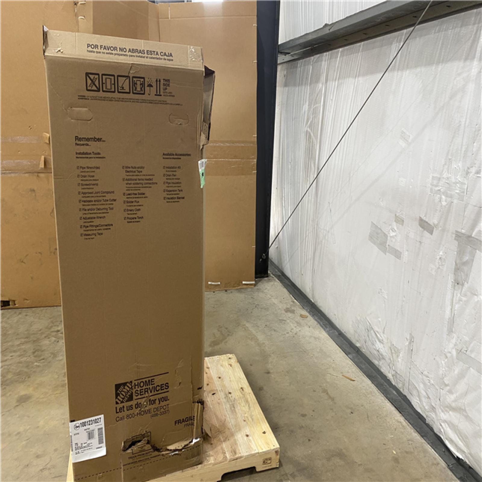 Houston Location - AS-IS home improvement pallet RHEEM WATER HEATER