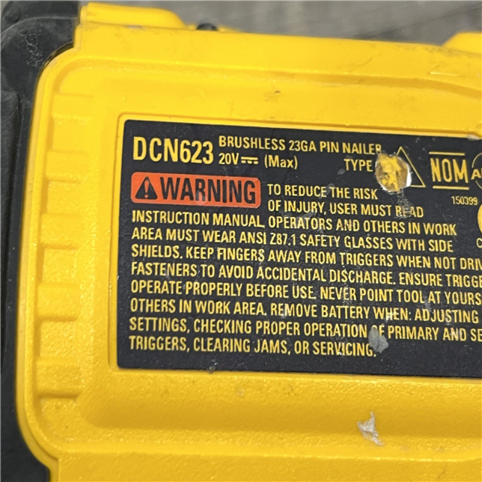 AS-IS DEWALT ATOMIC 20V MAX Lithium Ion Cordless 23 Gauge Pin Nailer (Tool Only)