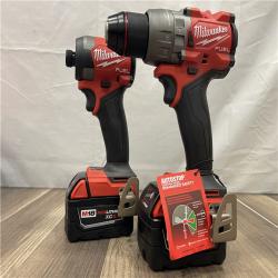 AS-IS- Milwaukee FUEL 18V Lithium-Ion Brushless Cordless Hammer Drill and Impact Driver Combo Kit