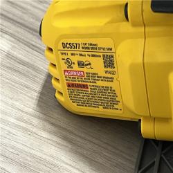 AS-IS DEWALT FLEXVOLT 60V MAX Cordless Brushless 7-1/4 in. Wormdrive Style Circular Saw (Tool Only)
