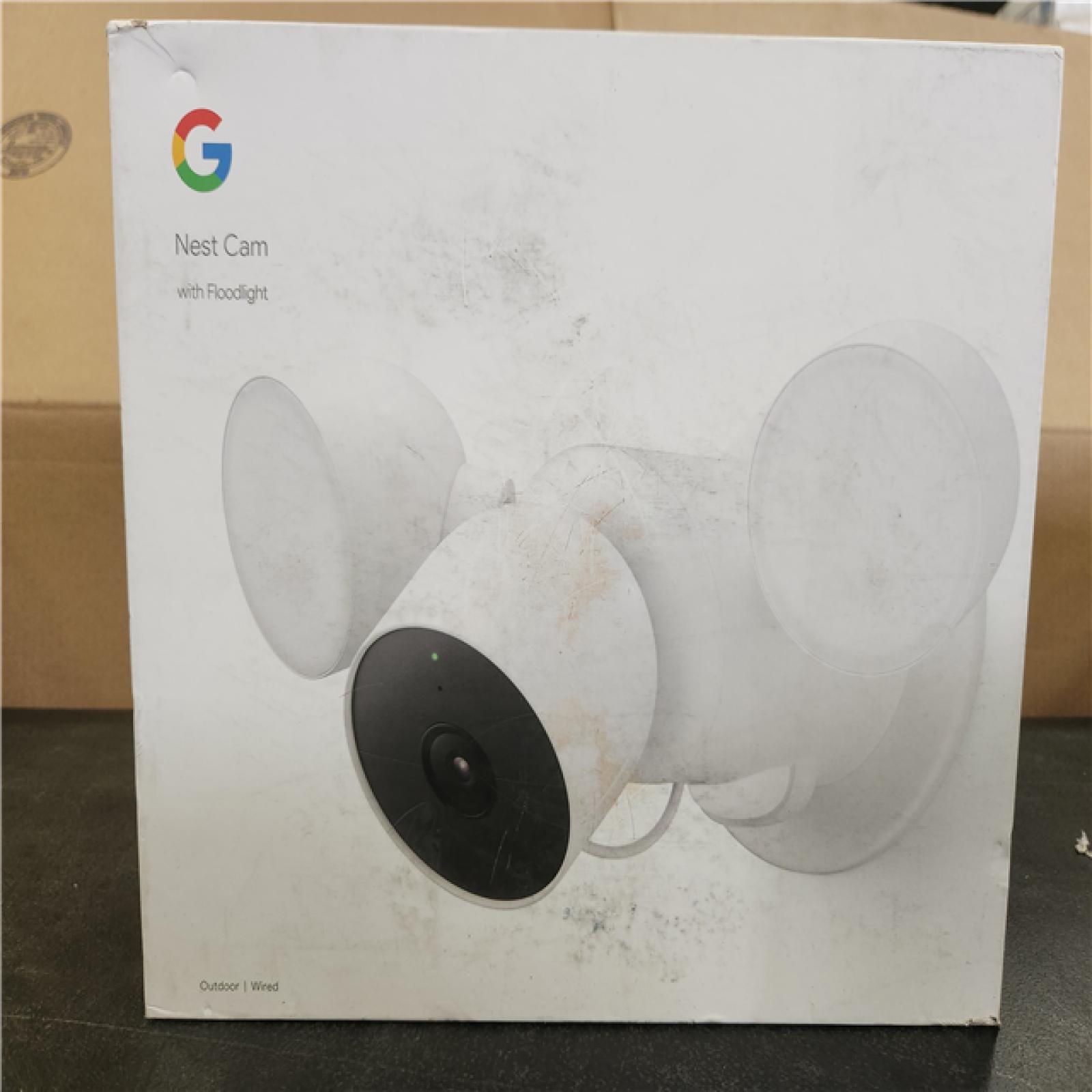 Phoenix NEW Google Nest Cam with Floodlight - Wired Outdoor Smart Home Security Camera