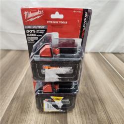 LIKE NEW! Milwaukee M18 18-Volt Lithium-Ion High Output 6.0Ah Battery Pack (2-Pack)