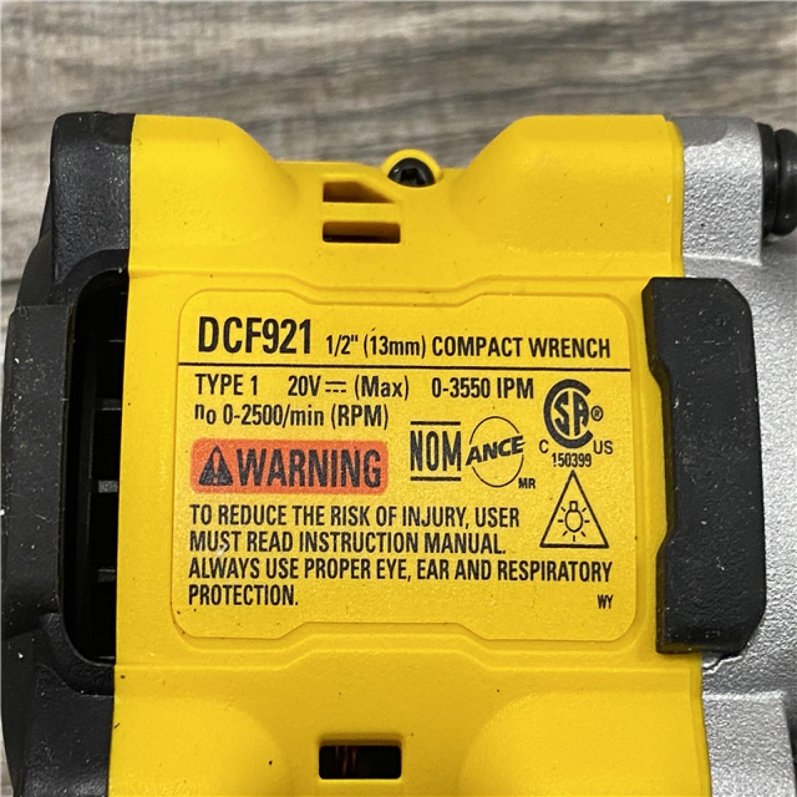 AS-IS DEWALT ATOMIC 20V MAX Cordless Brushless 1/2 in. Variable Speed Impact Wrench (Tool Only)