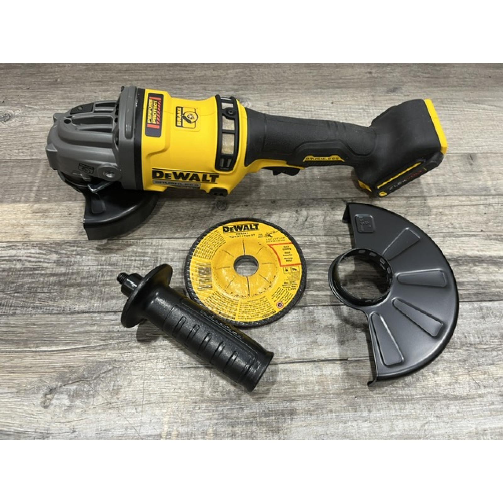 AS-IS DEWALT FLEXVOLT 60V MAX Cordless Brushless 4.5 in. to 6 in. Small Angle Grinder with Kickback Brake (Tool Only)