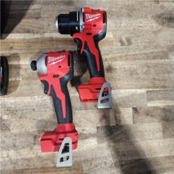 HOUSTON LOCATION - AS-IS Milwaukee 18V Lithium-Ion Brushless Cordless Compact Drill/Impact Combo Kit