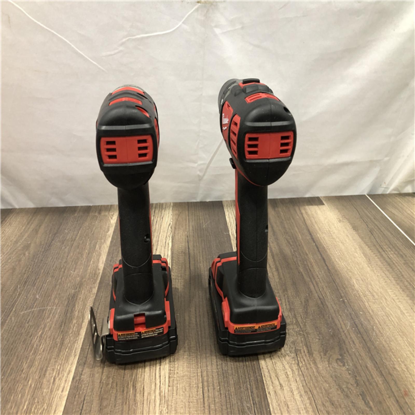 AS-IS Milwaukee  18V Lithium-Ion Cordless Drill Driver/Impact Driver Combo Kit