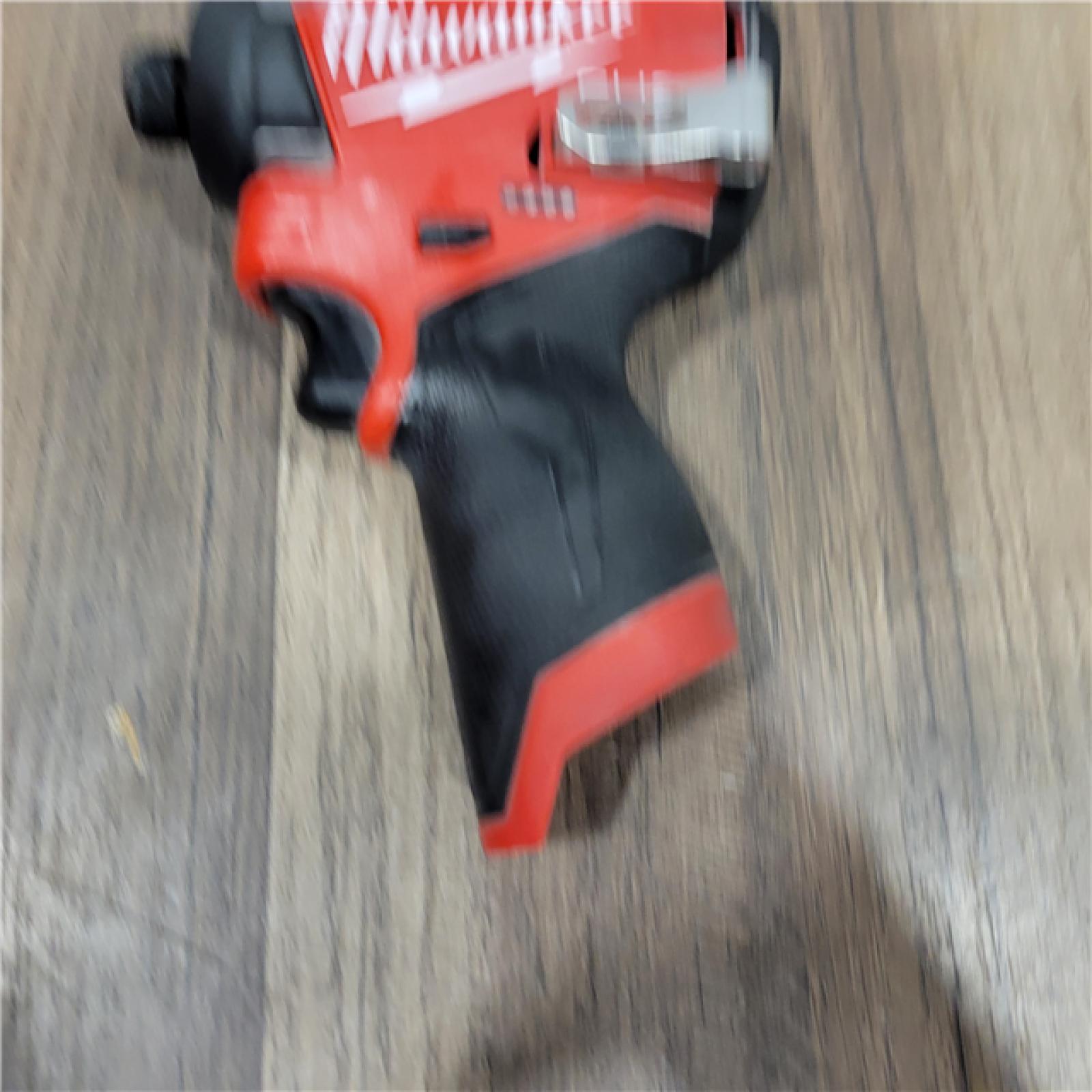 AS-IS Milwaukee M12 FUEL 12 V 1/4 in. Cordless Brushless Impact Driver (Tool KIT battery & charge)
