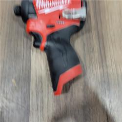 AS-IS Milwaukee M12 FUEL 12 V 1/4 in. Cordless Brushless Impact Driver (Tool KIT battery & charge)